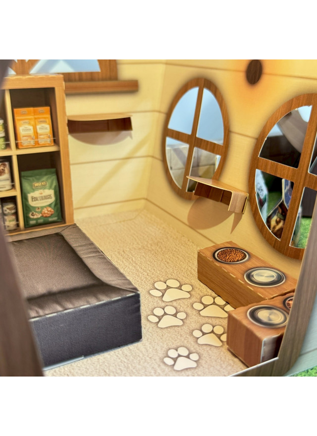 紙紮狗屋 (附LED燈)