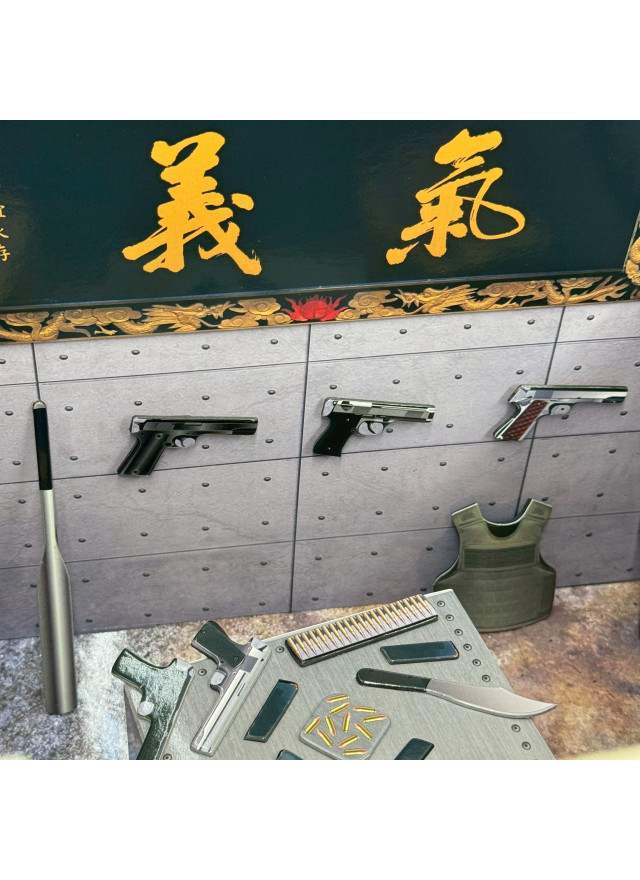 紙紮義氣軍火庫房 (附燈光)