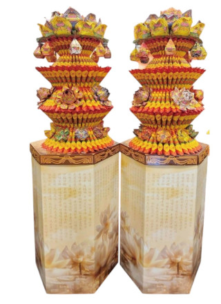 霸王蓮花塔 (一對)