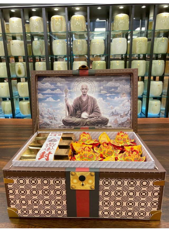 紙紮地藏蓮花寶箱 