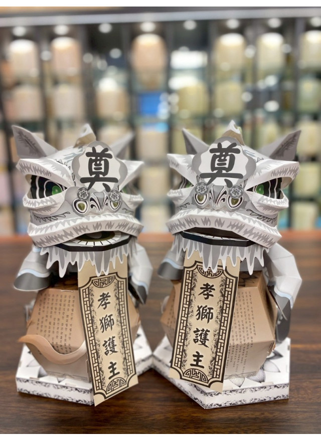 紙紮小靈獅塔 (桌上型)(一對)