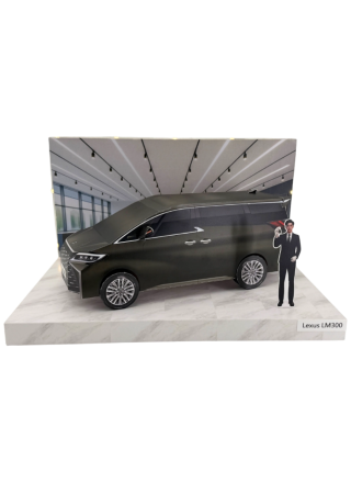 紙紮汽車 Lexus LM300情境組 (黑色)