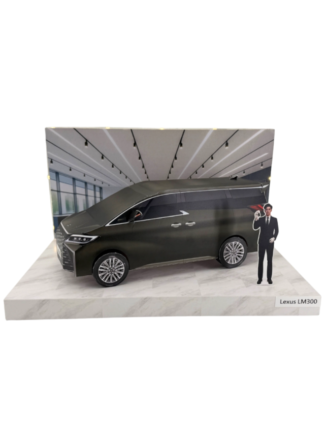 紙紮汽車 Lexus LM300情境組 (黑色)