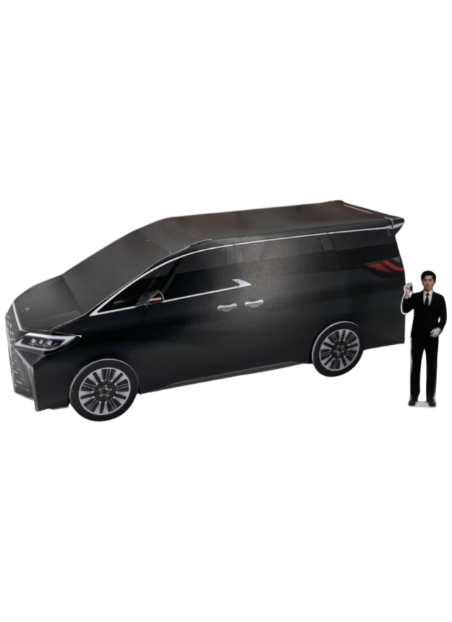 紙紮汽車 Lexus LM300情境組 (黑色)