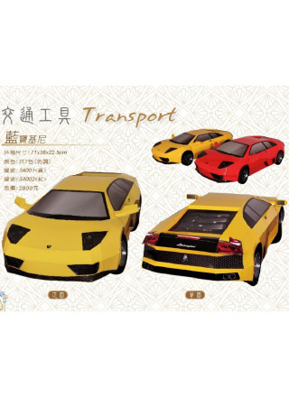 紙紮汽車 仿真藍寶堅尼 (紅/黃)