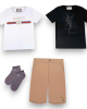 紙紮短袖夏季服飾套裝-男款