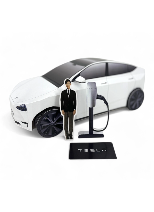 紙紮汽車 特斯拉 Tesla Model Y -運動白