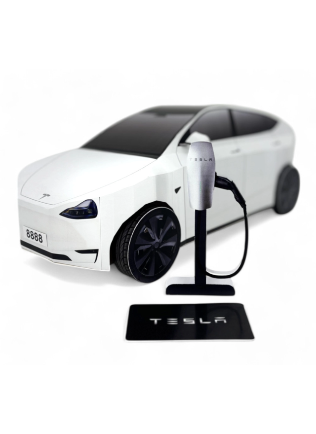 紙紮汽車 特斯拉 Tesla Model Y -運動白