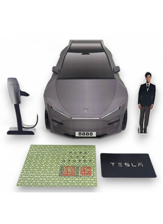 紙紮汽車 特斯拉 Tesla Model Y -閃電銀
