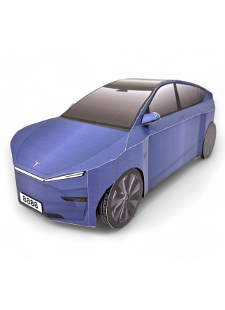 紙紮汽車 特斯拉 Tesla Model Y -冰荷藍
