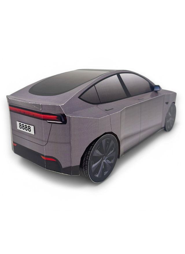 紙紮汽車 特斯拉 Tesla Model Y -閃電銀