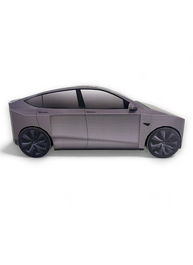 紙紮汽車 特斯拉 Tesla Model Y -閃電銀