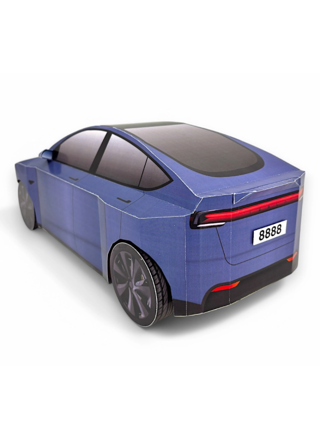 紙紮汽車 特斯拉 Tesla Model Y -冰荷藍
