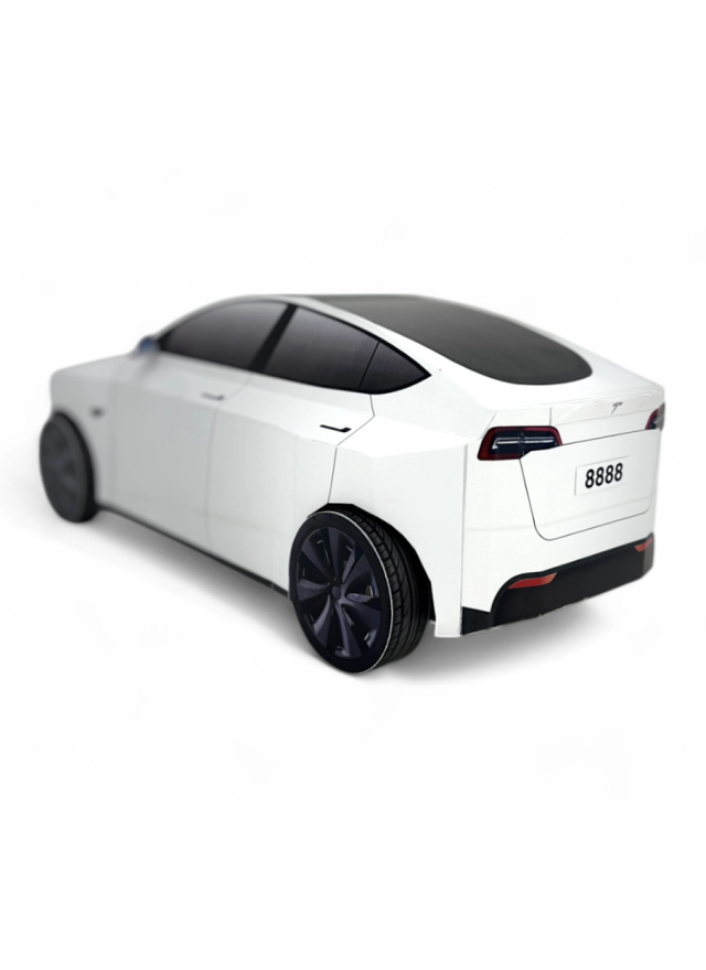 紙紮汽車 特斯拉 Tesla Model Y -運動白