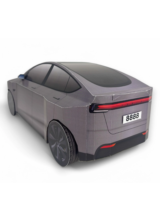 紙紮汽車 特斯拉 Tesla Model Y -閃電銀