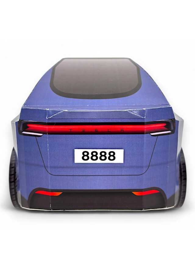 紙紮汽車 特斯拉 Tesla Model Y -冰荷藍