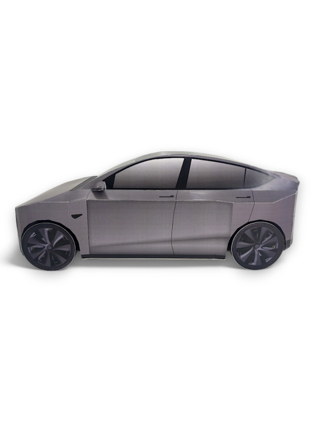 紙紮汽車 特斯拉 Tesla Model Y -閃電銀