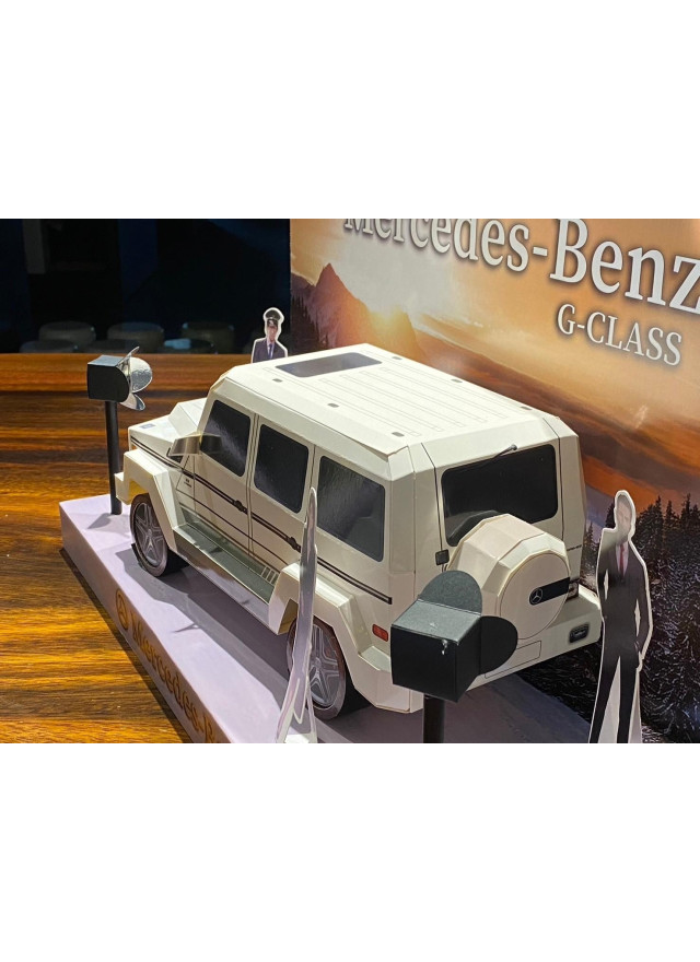 紙紮汽車-賓士-G Class (大G) (白色)