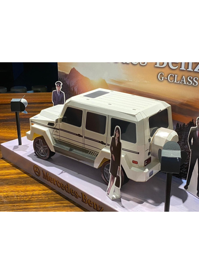 紙紮汽車-賓士-G Class (大G) (白色)