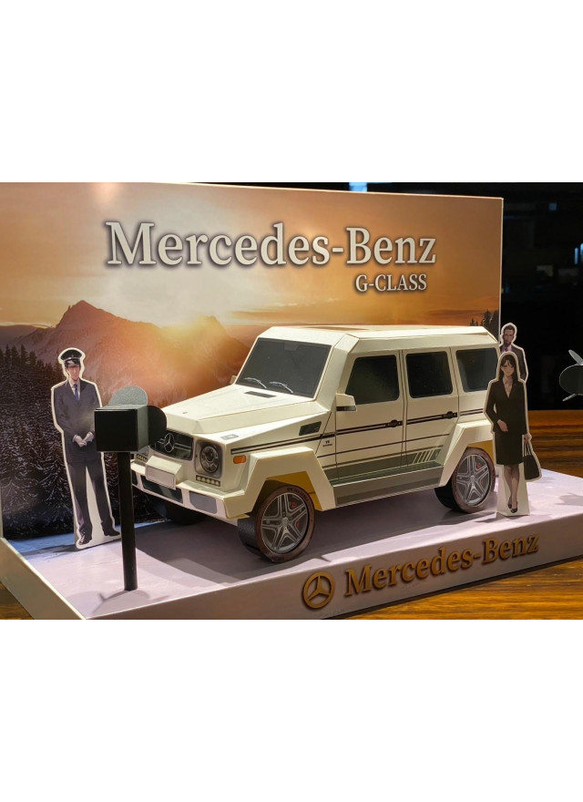 紙紮汽車-賓士-G Class (大G) (白色)